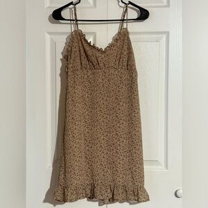 Dress Forum Beige, Pink, & Purple Floral Dress